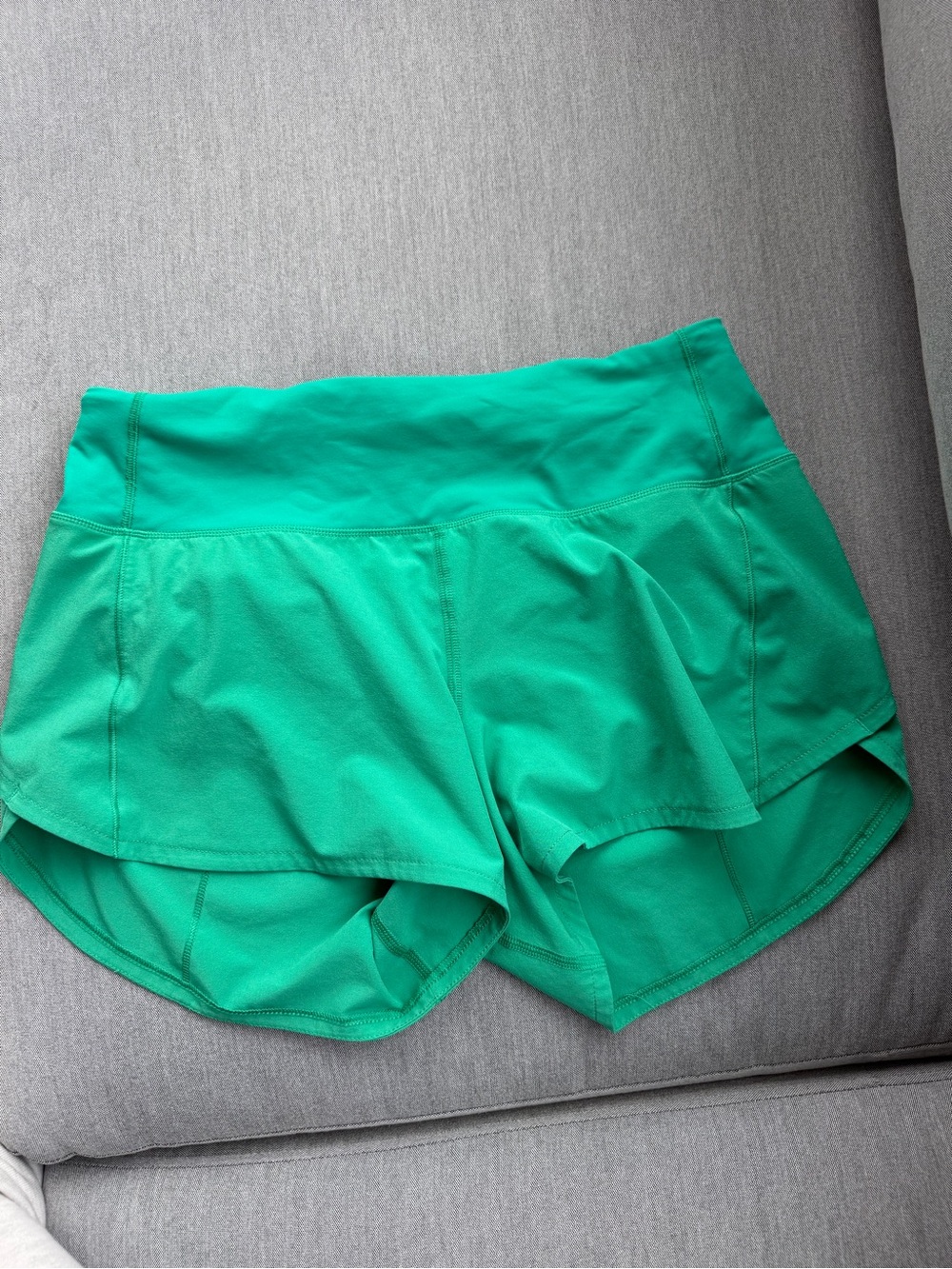 Lululemon Speed Up High-Rise Lined Short 4" Kelly Green